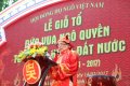 Ông Ngô Vui, Chủ tịch Hội đồng họ Ngô VN báo cáo sau lễ Dâng hương