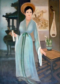 Bức sơn dầu công chúa Ngọc Hân