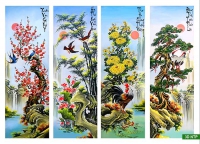 Cách treo tranh tứ quý