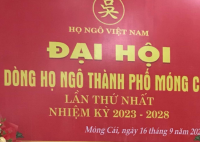 Họ Ngô Móng Cái tổ chức thành công Đại hội lần I