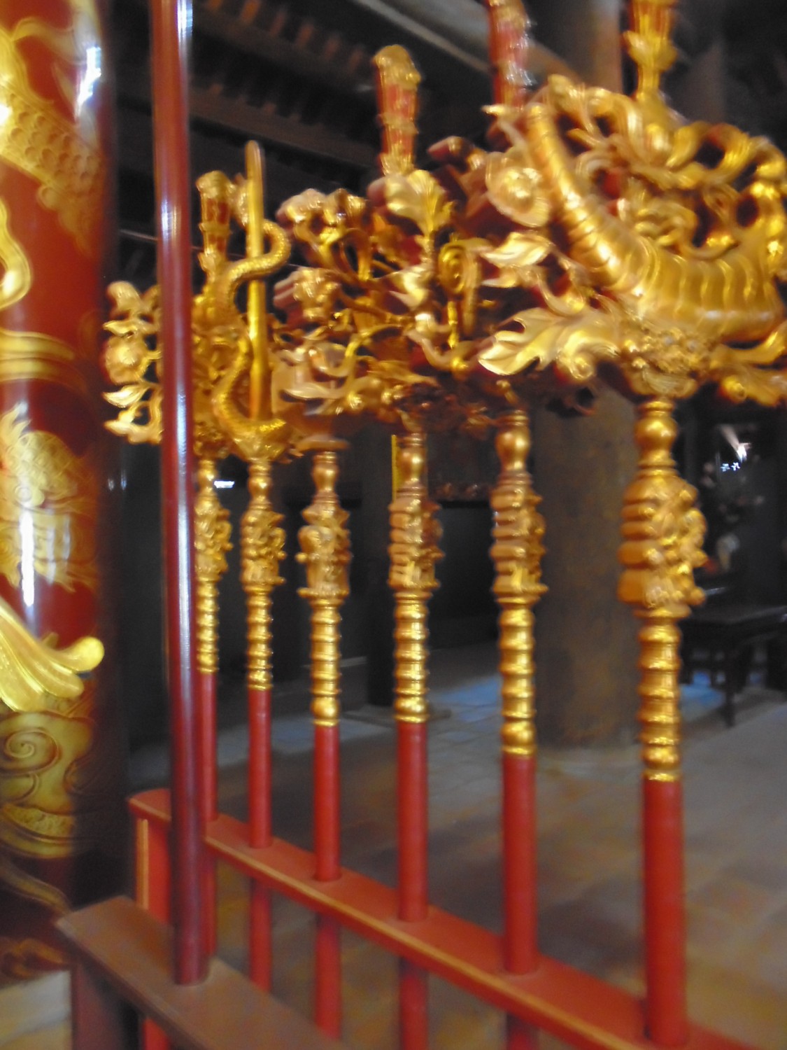 Bộ bát bửu tại đình Hương Canh, huyện Bình Xuyên, Vĩnh Phúc.