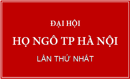 Thư mời dự Đại hội Họ Ngô thành phố Hà Nội lần I