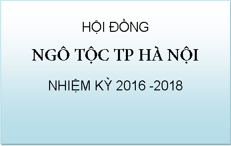 Thư mời họp Hội đồng Ngô tộc TP Hà Nội lần I