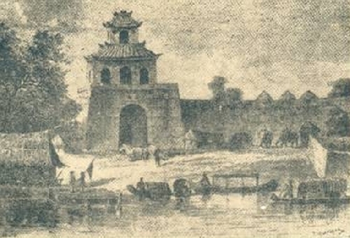Cửa chính vào Đô thành Phú Xuân thời Nguyễn - Trịnh và thời Tây Sơn bên bờ bắc sông Hương - Ảnh: internet