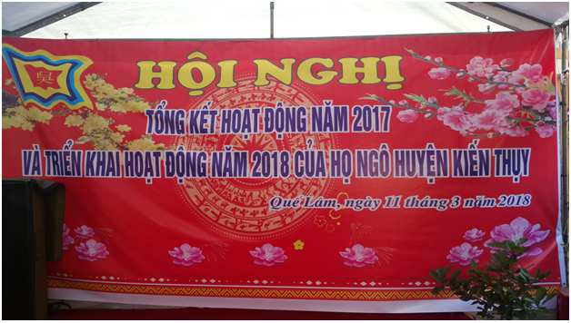 Họ Ngô Kiến Thụy tổng kết hoạt động năm 2017