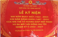 Kỷ niệm 500 năm ngày mất, 535 năm đăng khoa HG Ngô Ngọc