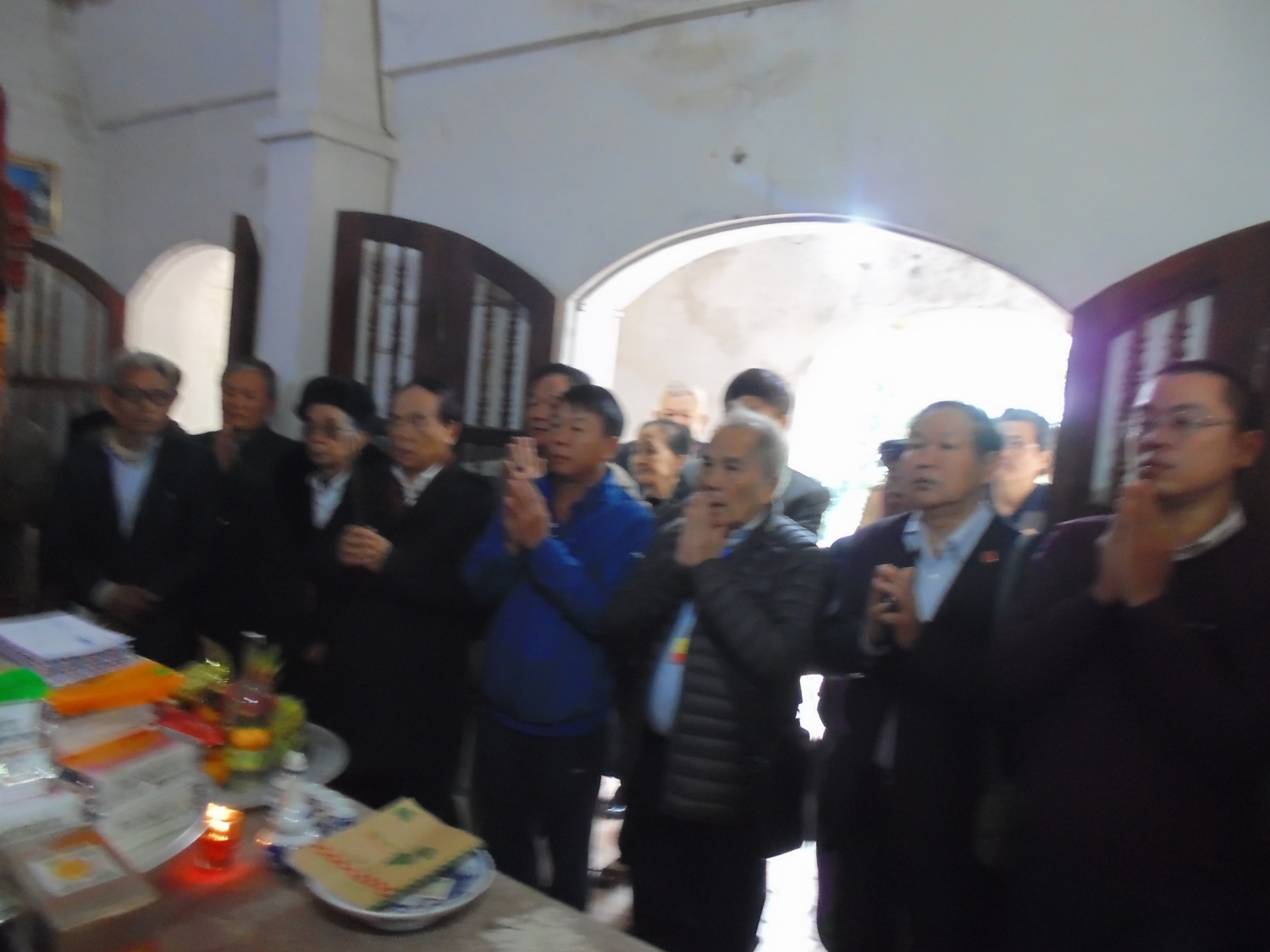 Đoàn HĐHN Việt Nam làm lễ tại Phúc quang Từ đường